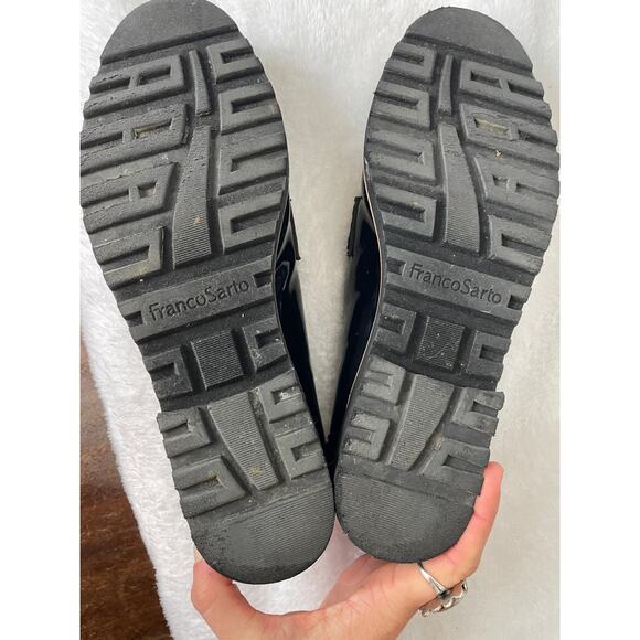 Franco Sarto Women's Platform Loafer Size 9.5 Black Leopard Cheetah Print - Picture 6 of 16